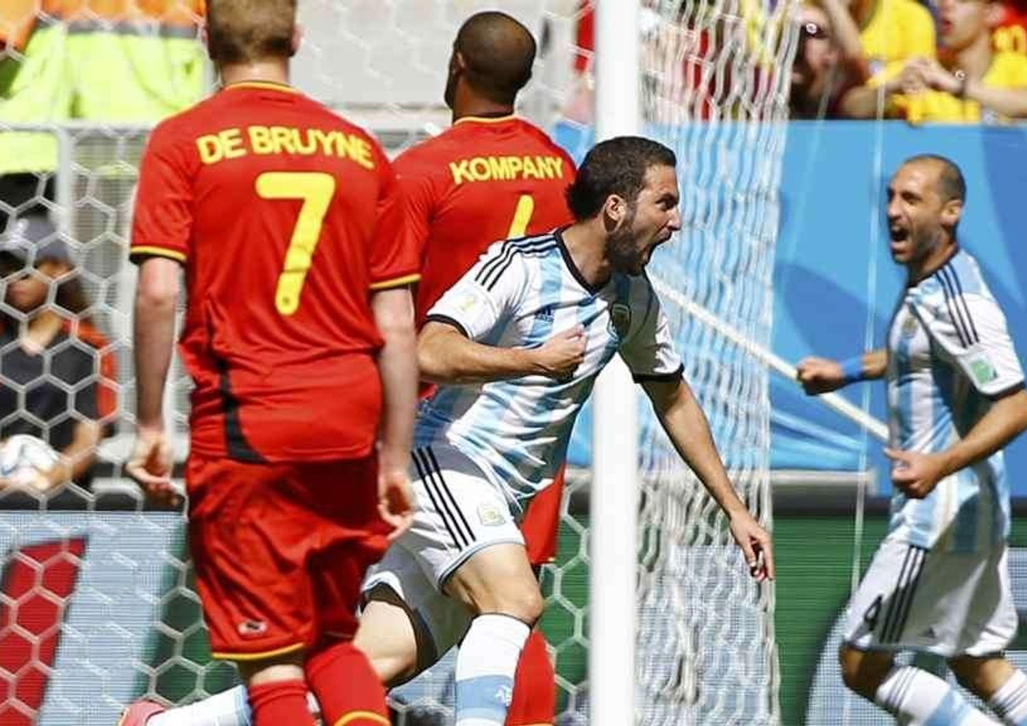 Argentina-Belgio 1-0, gol-capolavoro di Higuain dopo 6 minuti
