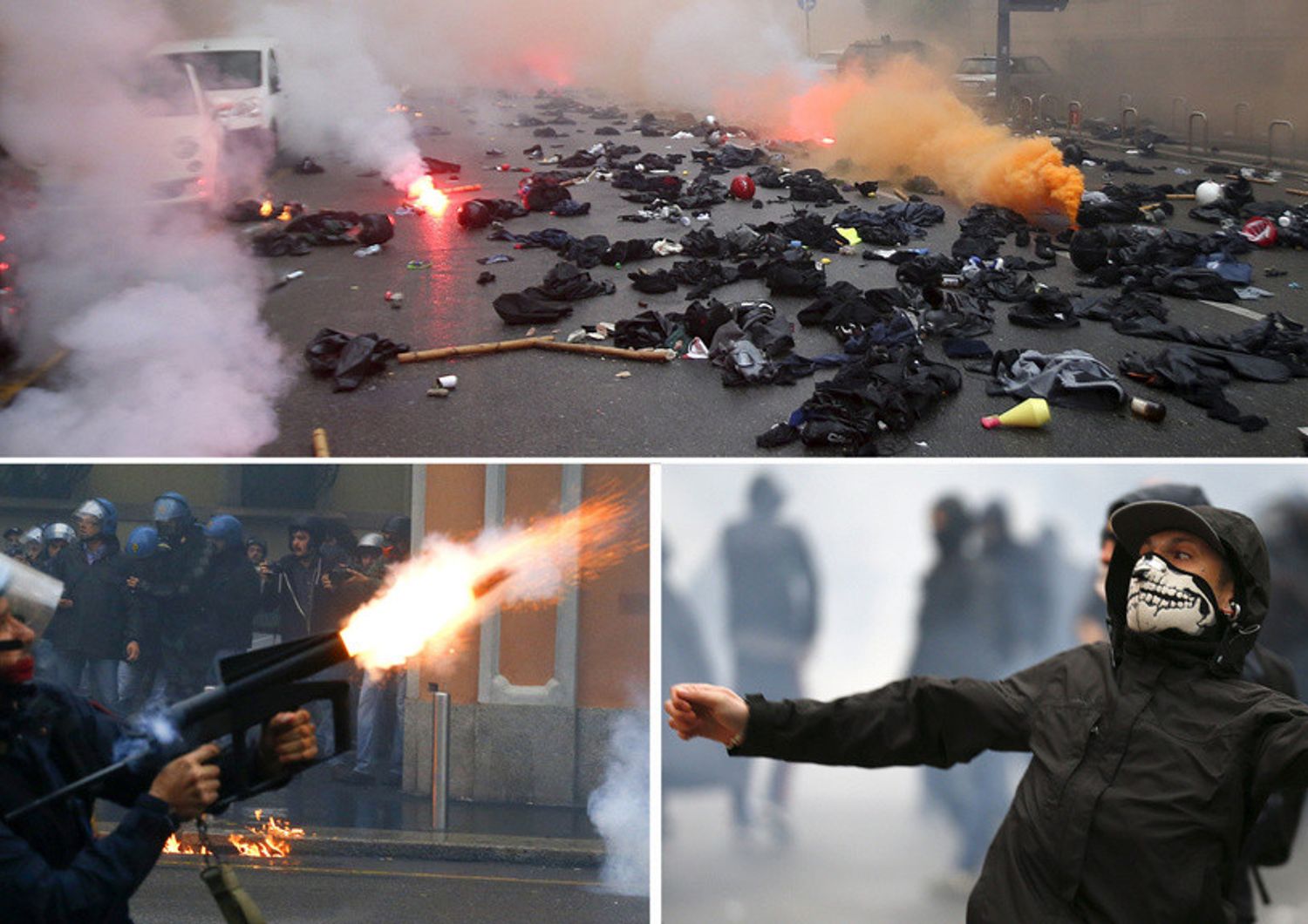 I black bloc devastano Milano Molotov e auto a fuoco, 10 fermi