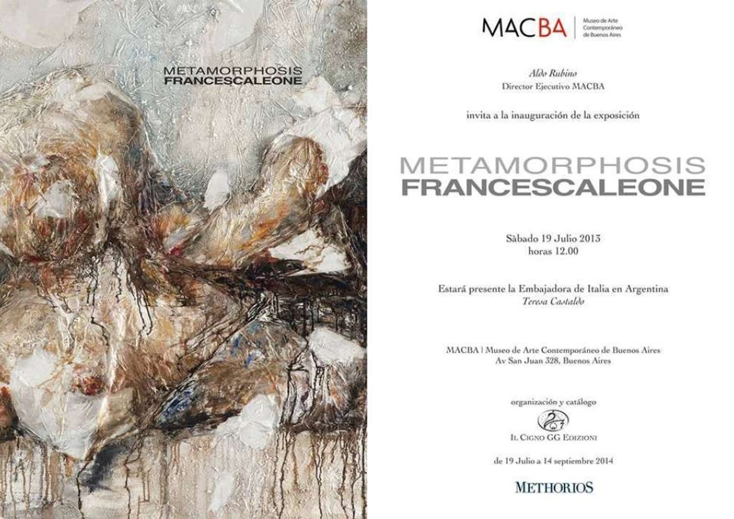 La "Metamorfosi" di Francesca Leone al MACBA Buenos Aires