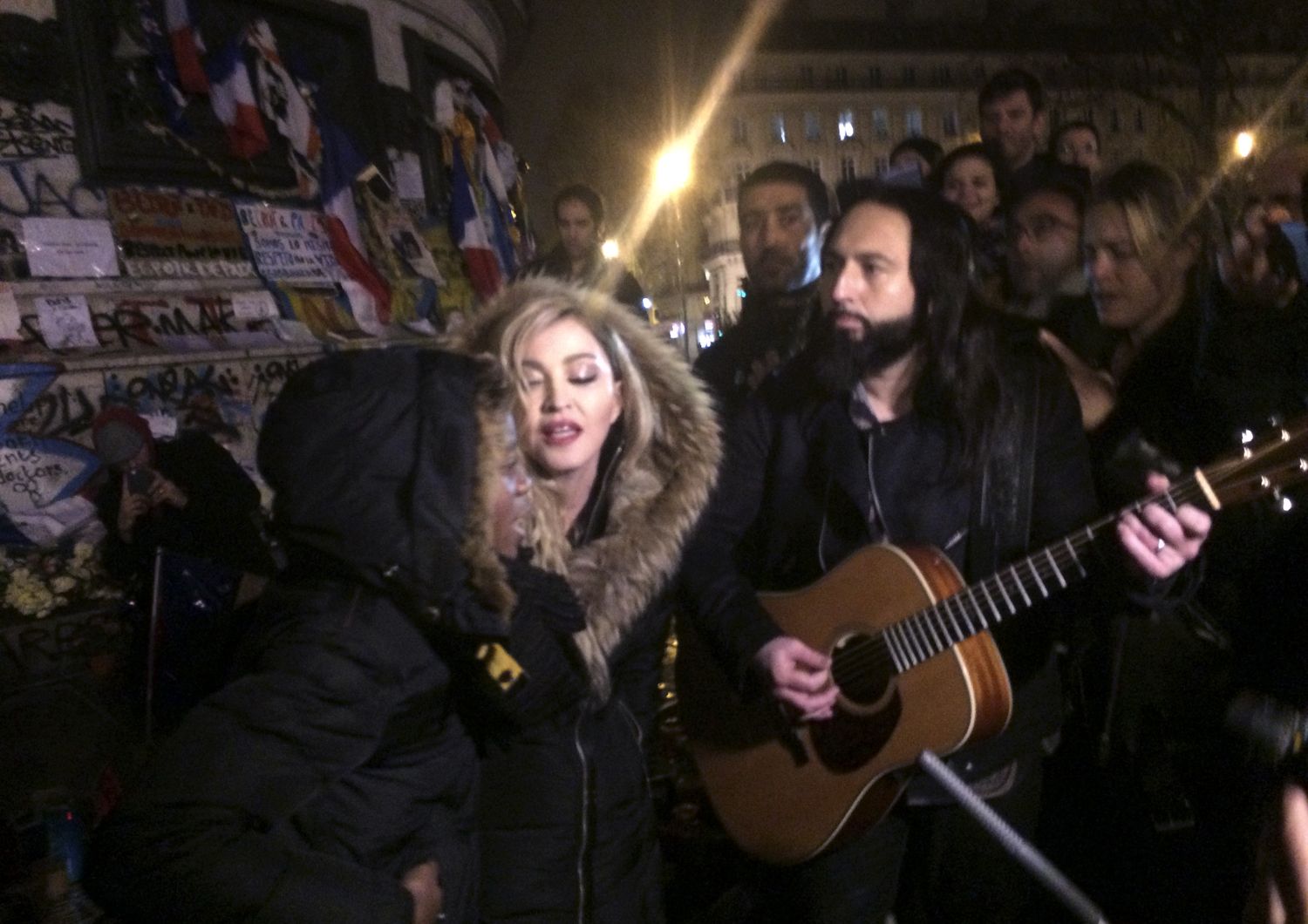 &nbsp;Madonna concerto Place de la Republique (Afp)