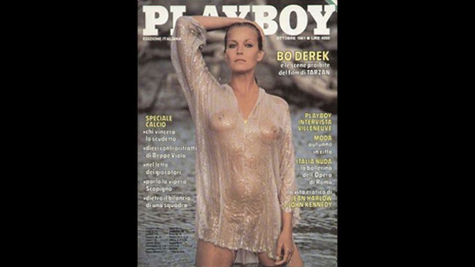 Bo Derek posa per la copertina di Playboy