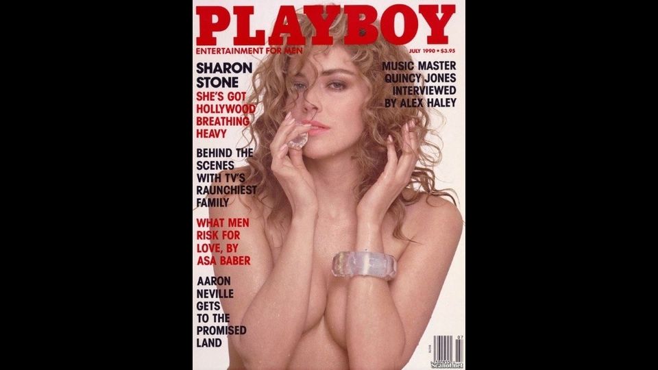 Sharon Stone posa per la copertina di Playboy&nbsp;