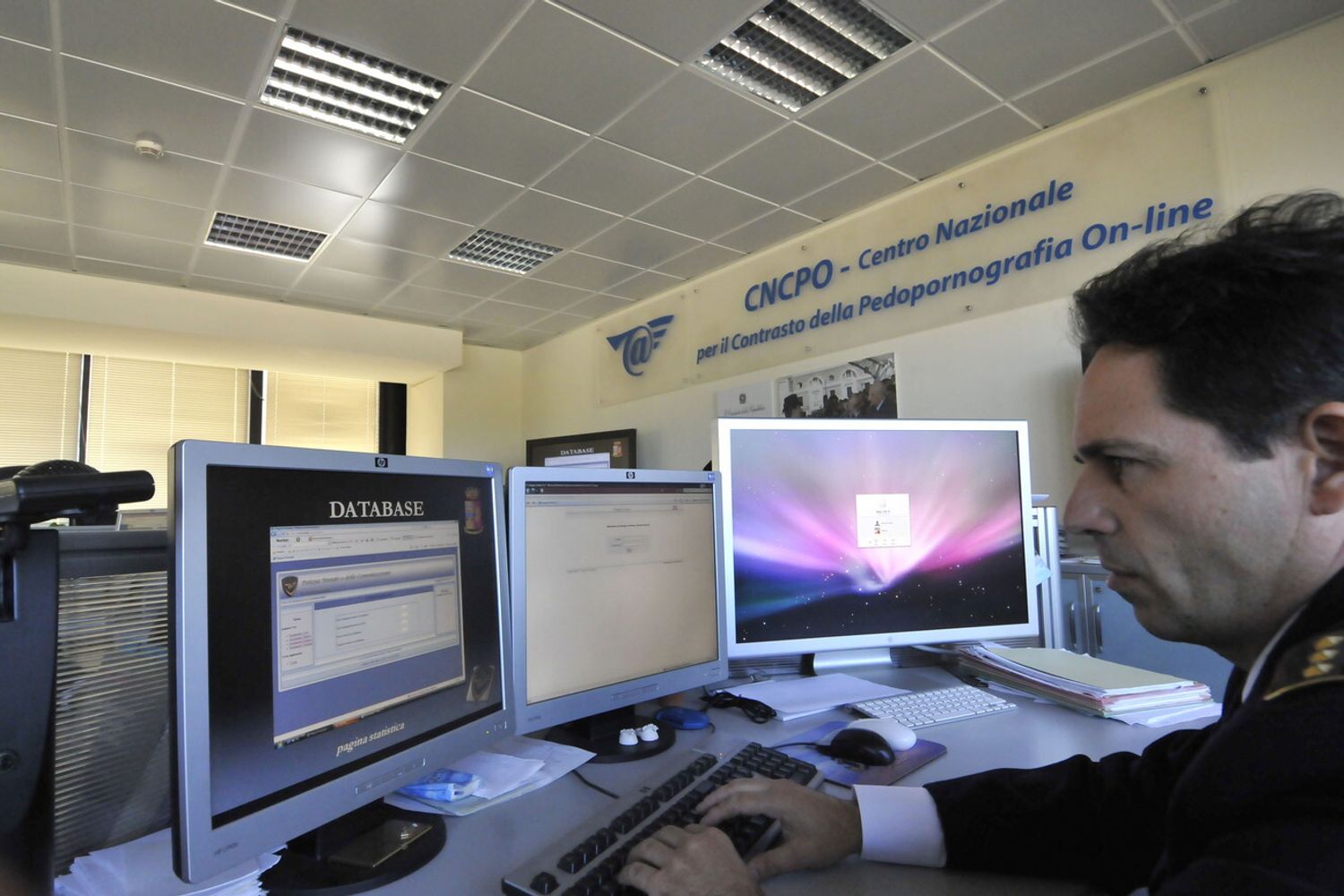 &nbsp;Cncpo - Centro nazionale per il controllo della Pedopornografia On-line,  (Agf)
