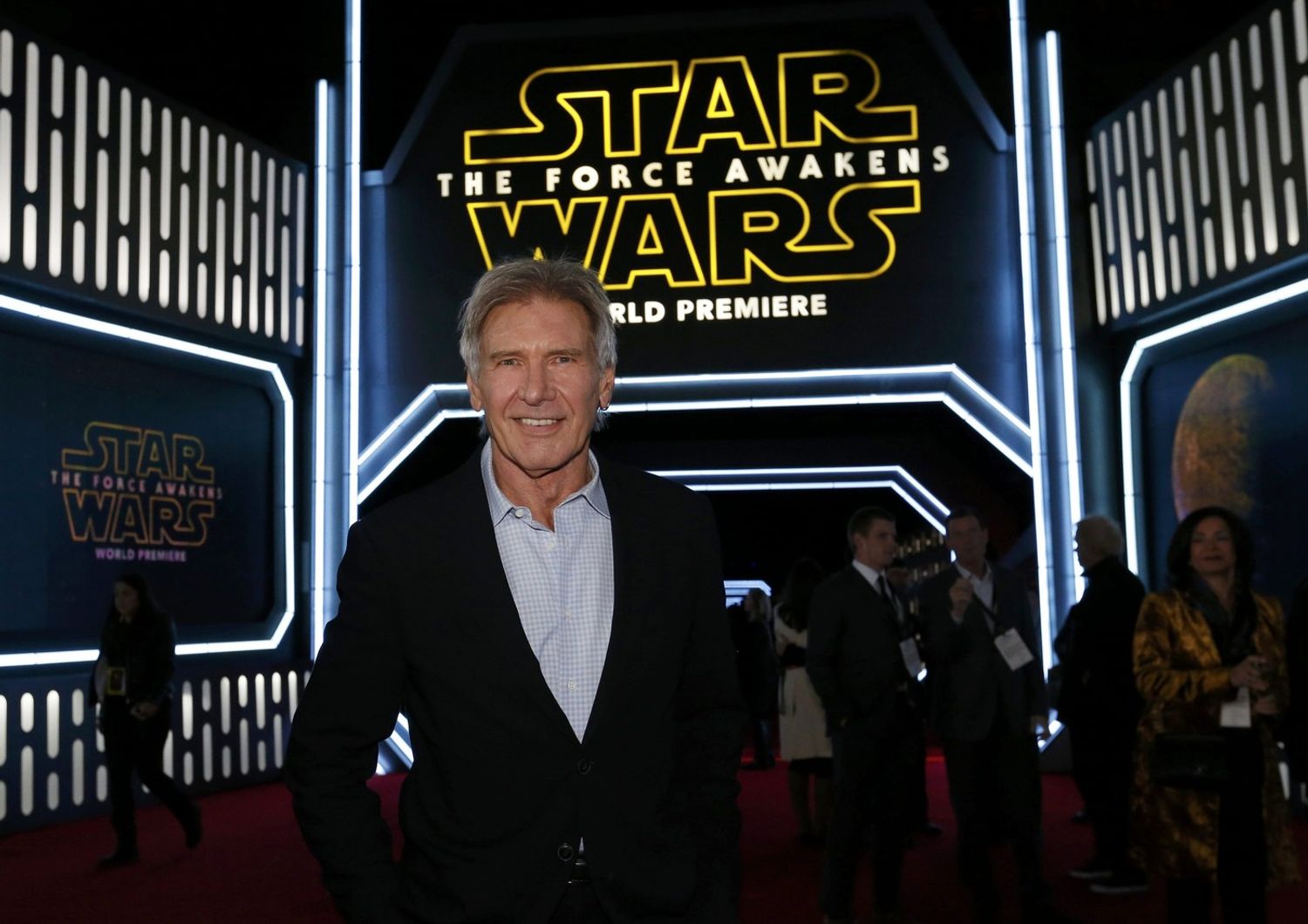 Harrison Ford alla prima di StarWars (Reuters)&nbsp;
