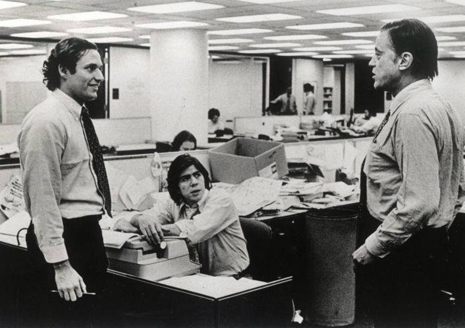Woodward, Bernstein e Ben Bradlee ai tempi del Watergate (Twitter)&nbsp;