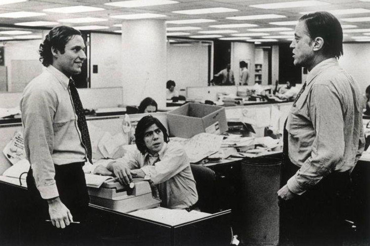 Woodward, Bernstein e Ben Bradlee ai tempi del Watergate (Twitter)&nbsp;