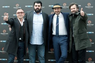 &nbsp;MasterChef Italia 5. Nella foto, da sinistra, Bruno Barbieri, Antonino Cannavacciuolo, Joe Bastianich e Carlo Cracco&nbsp;