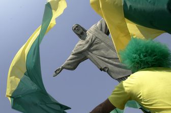 &nbsp;Brasile, calcio, bandiera del brasile, tifo