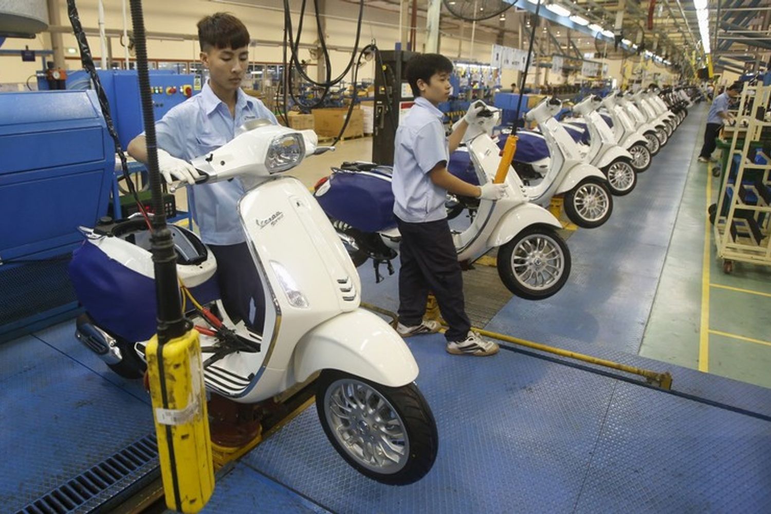 Uno stabilimento Piaggio in Vietnam&nbsp;