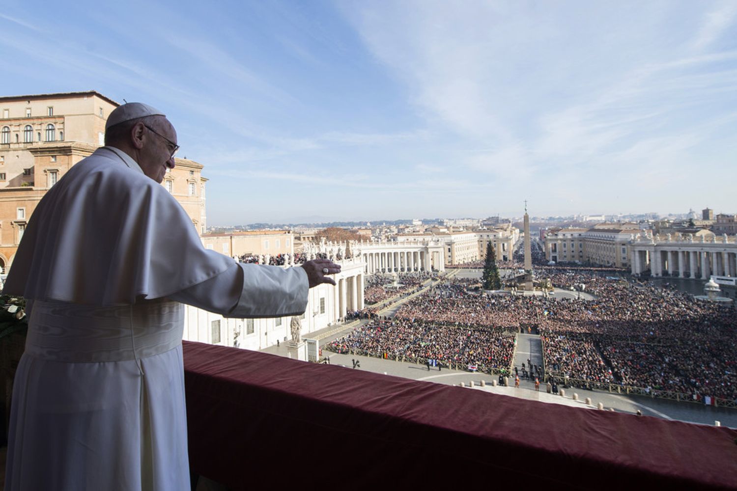 &nbsp;Papa Piazza San Pietro Natale (afp)