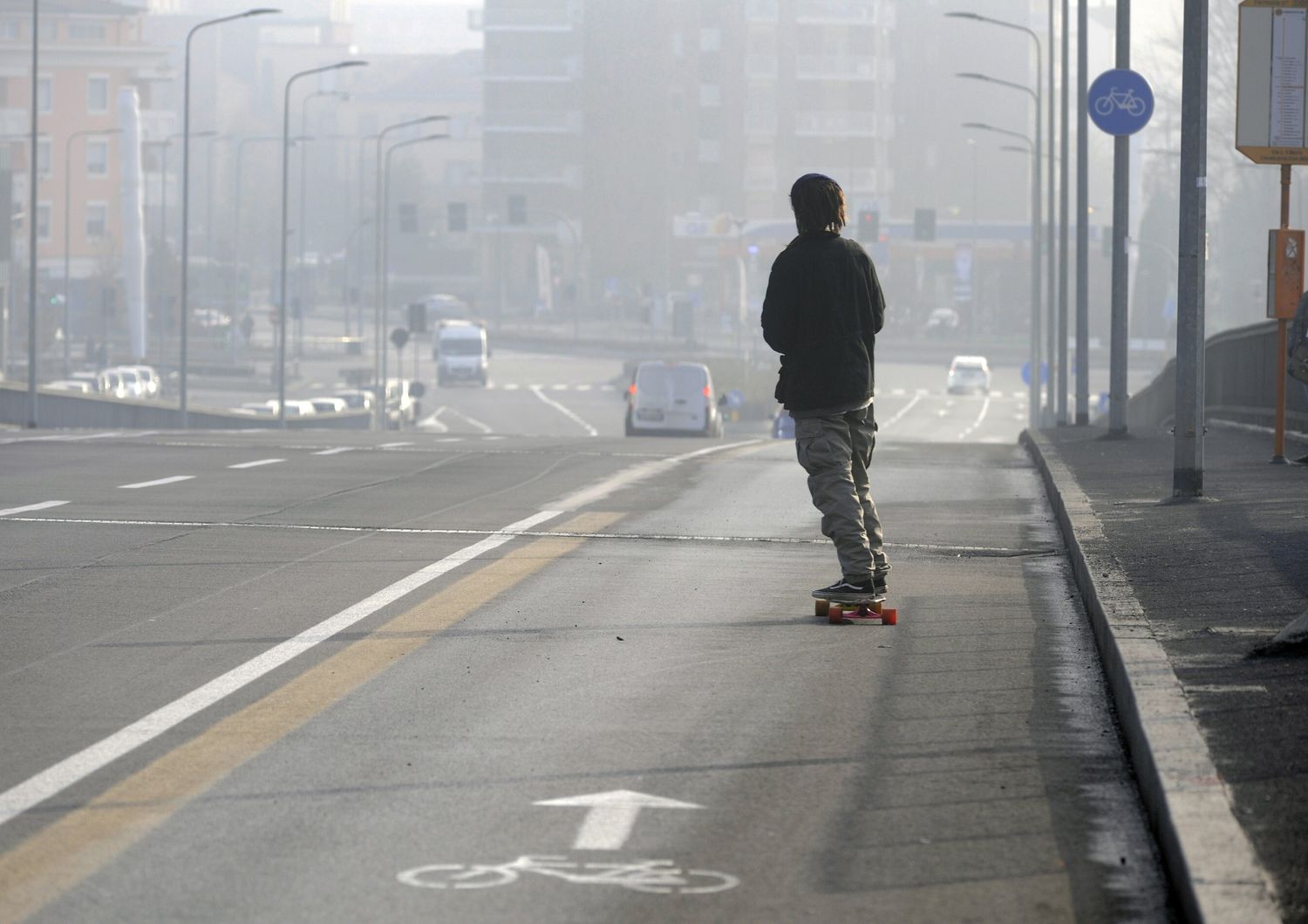 &nbsp;Smog Milano blocco auto (agf)