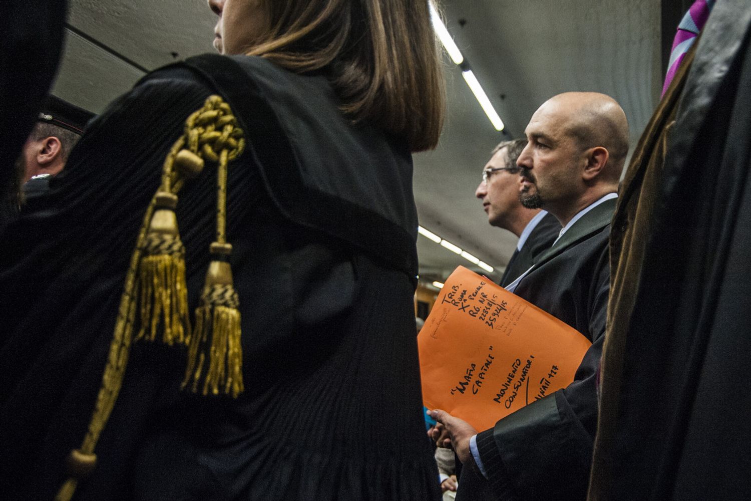 &nbsp;Roma. Prima udienza del processo Mafia Capitale. Nella foto i Pubblici Ministeri, Giuseppe Cascini, Paolo Ielo e Luca Tescaroli