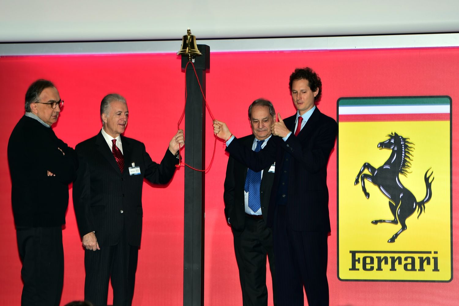 Sergio Marchionne, Amedeo Felisa, John Elkann, Piero Ferrari  (afp)&nbsp;