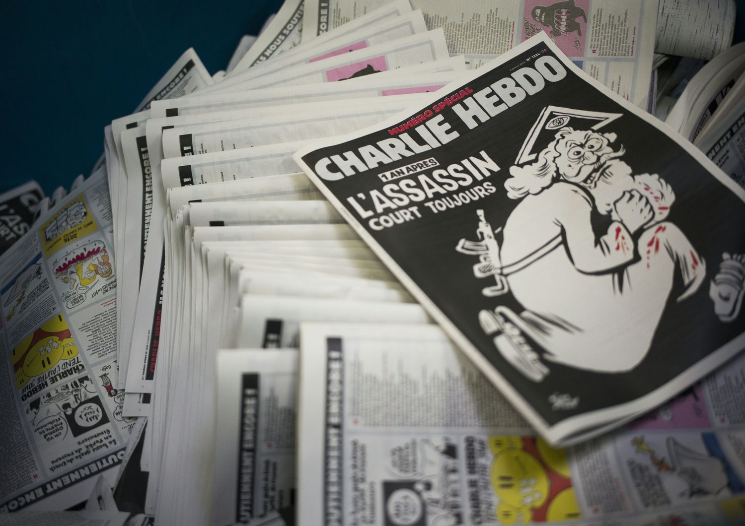 Copertina del Charlie Hebdo (Afp)&nbsp;