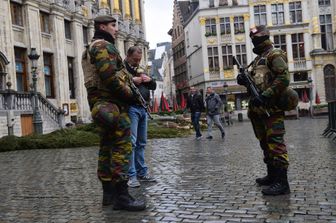 &nbsp;Bruxelles soldati (Afp)