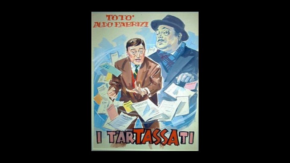 &nbsp;locandina del film &quot;I Tartassati&quot; con Toto' e Aldo Fabrizi