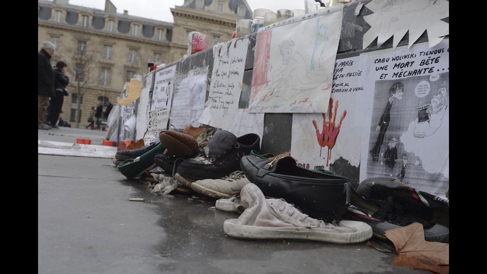 &nbsp; &nbsp;Charlie Hebdo un anno dopo (Afp)