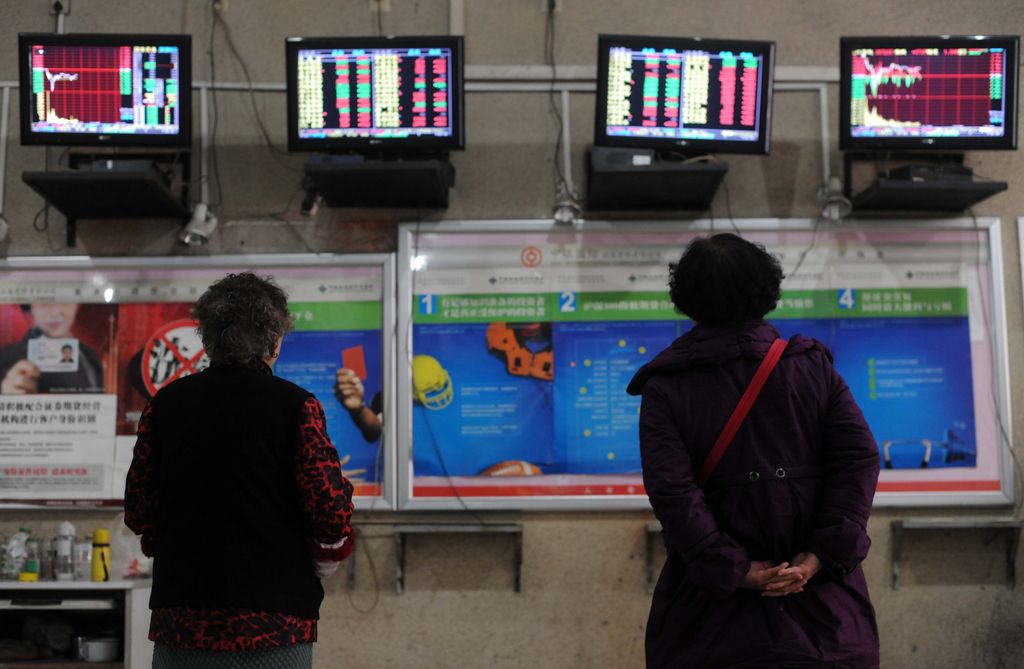 Borsa Cina (Afp)