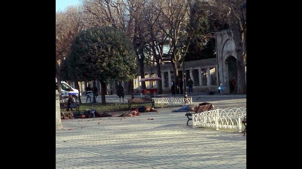 &nbsp;Esplosione a Istanbul (Afp)