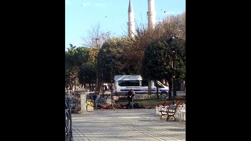 &nbsp;Esplosione a Istanbul (Afp)