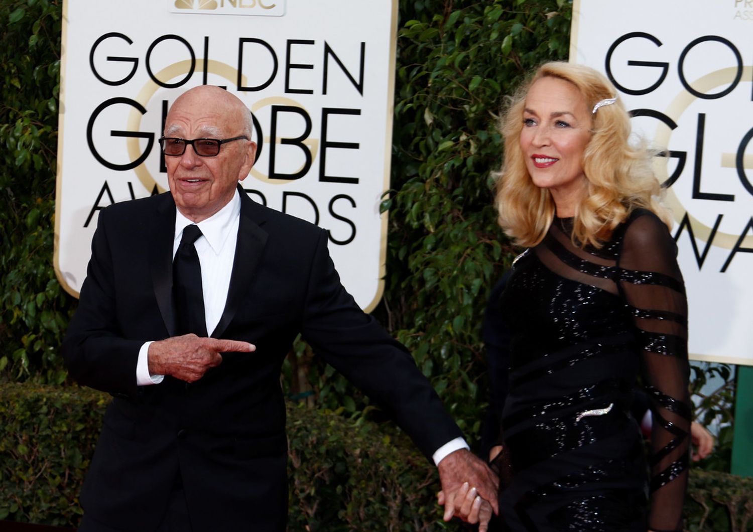 Rupert Murdoch e Jerry Hall&nbsp;