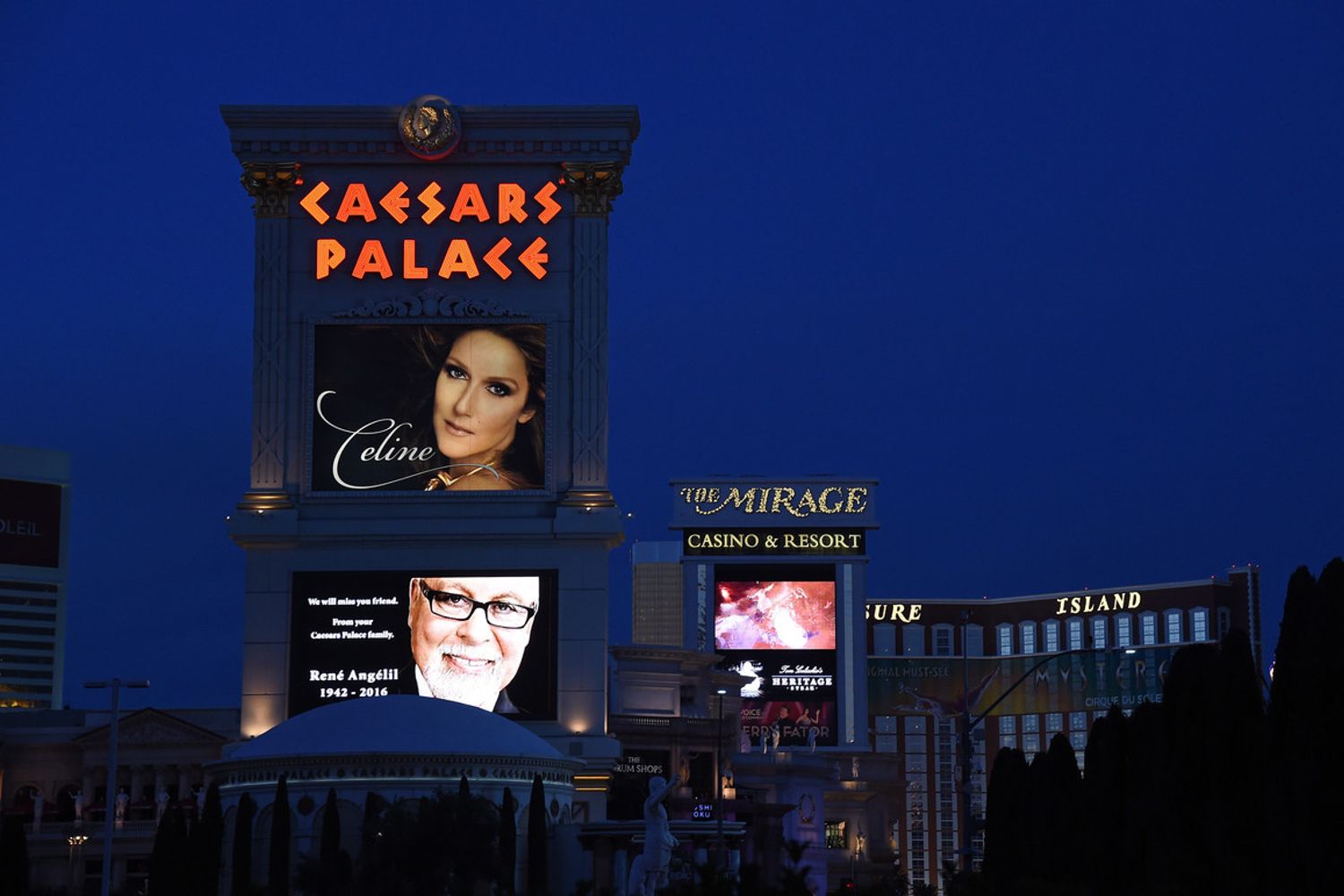 Il tributo di Celine Dion al marito Rene Angelil morto (Afp)&nbsp;