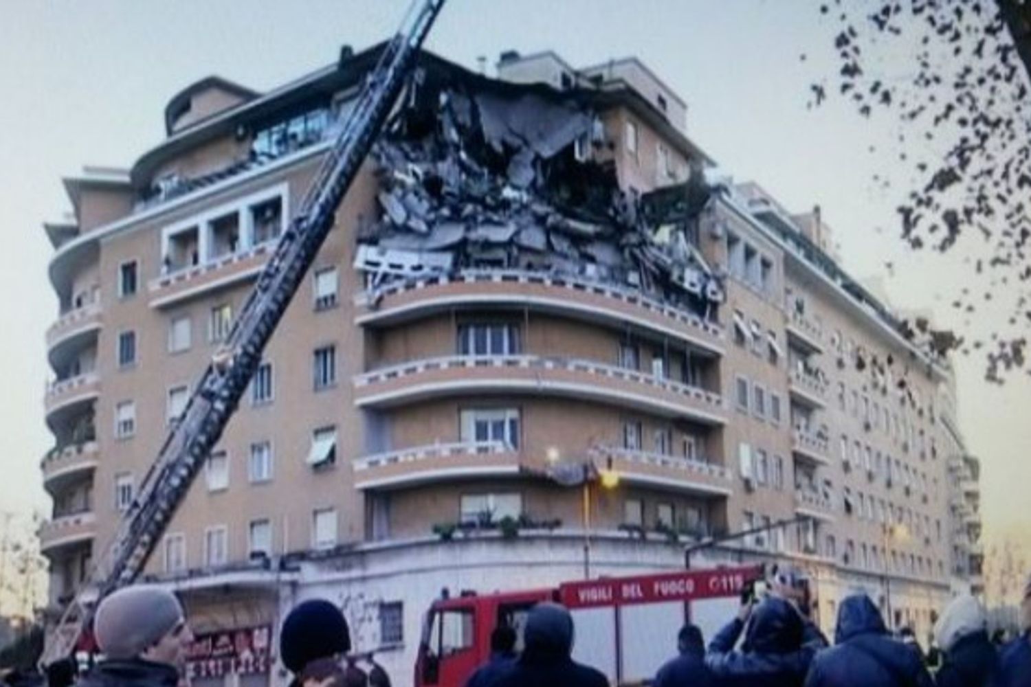&nbsp;Crollo palazzina a Roma