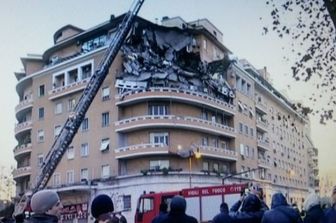 &nbsp;Crollo palazzina a Roma