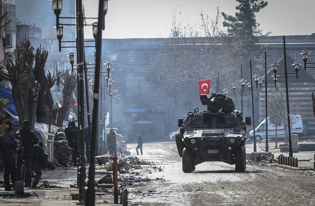 &nbsp;Turchia, polizia turca, antiterrrorismo Pkk, Diyarbakir (Afp)