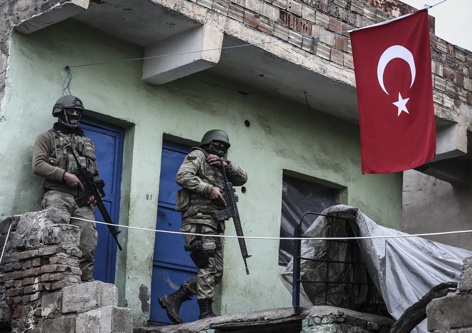 &nbsp;Turchia, polizia turca, antiterrrorismo Pkk, Diyarbakir (Afp)