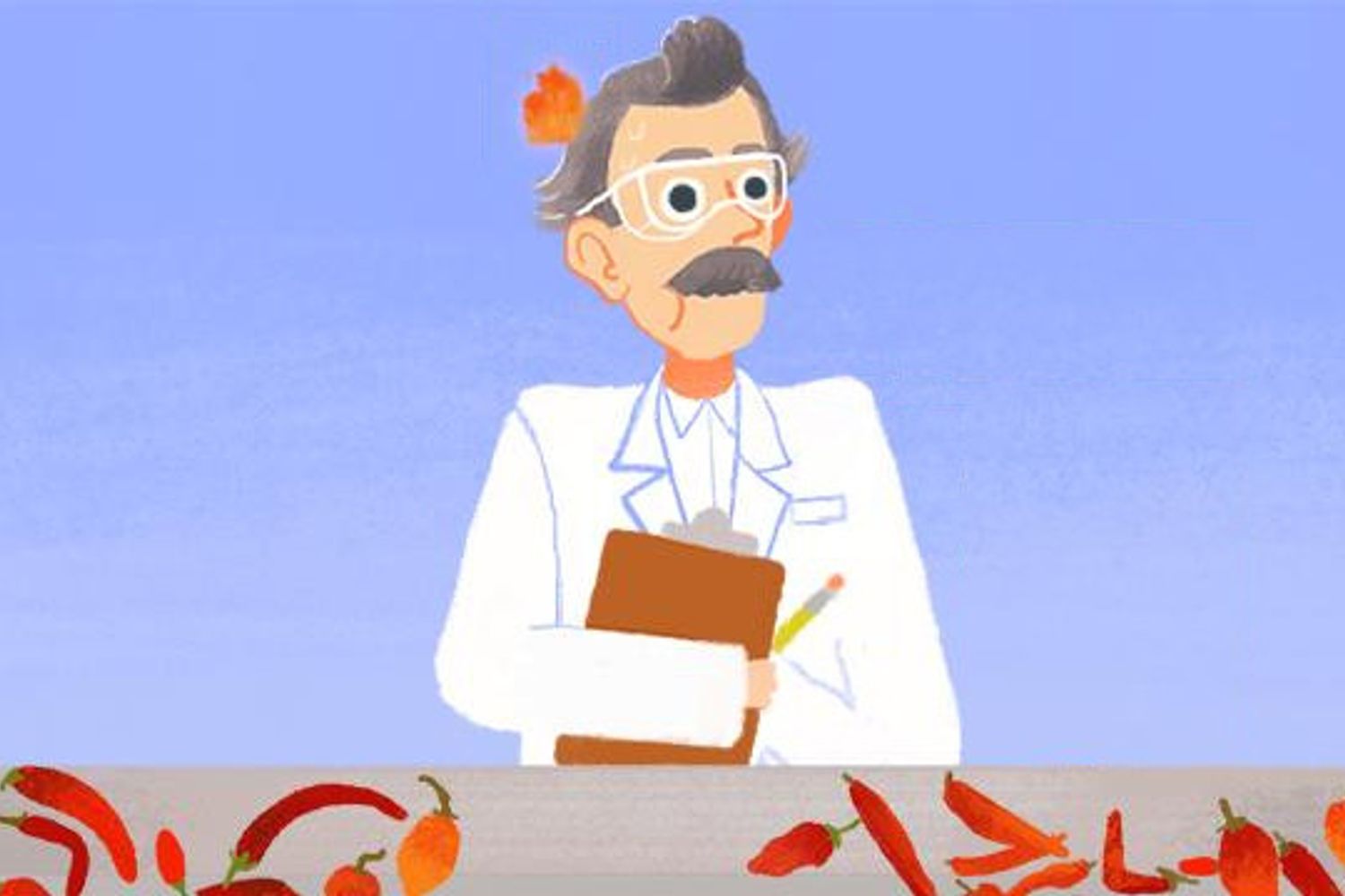 Doodle google su peperoncino