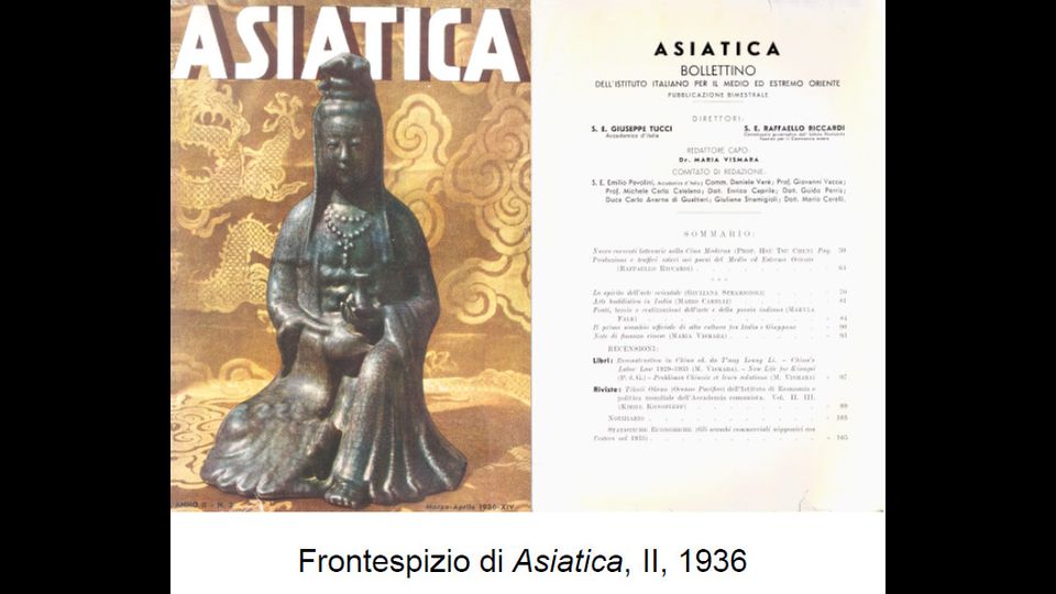 Frontespizio di &quot;Asiatica&quot;, II, 1936