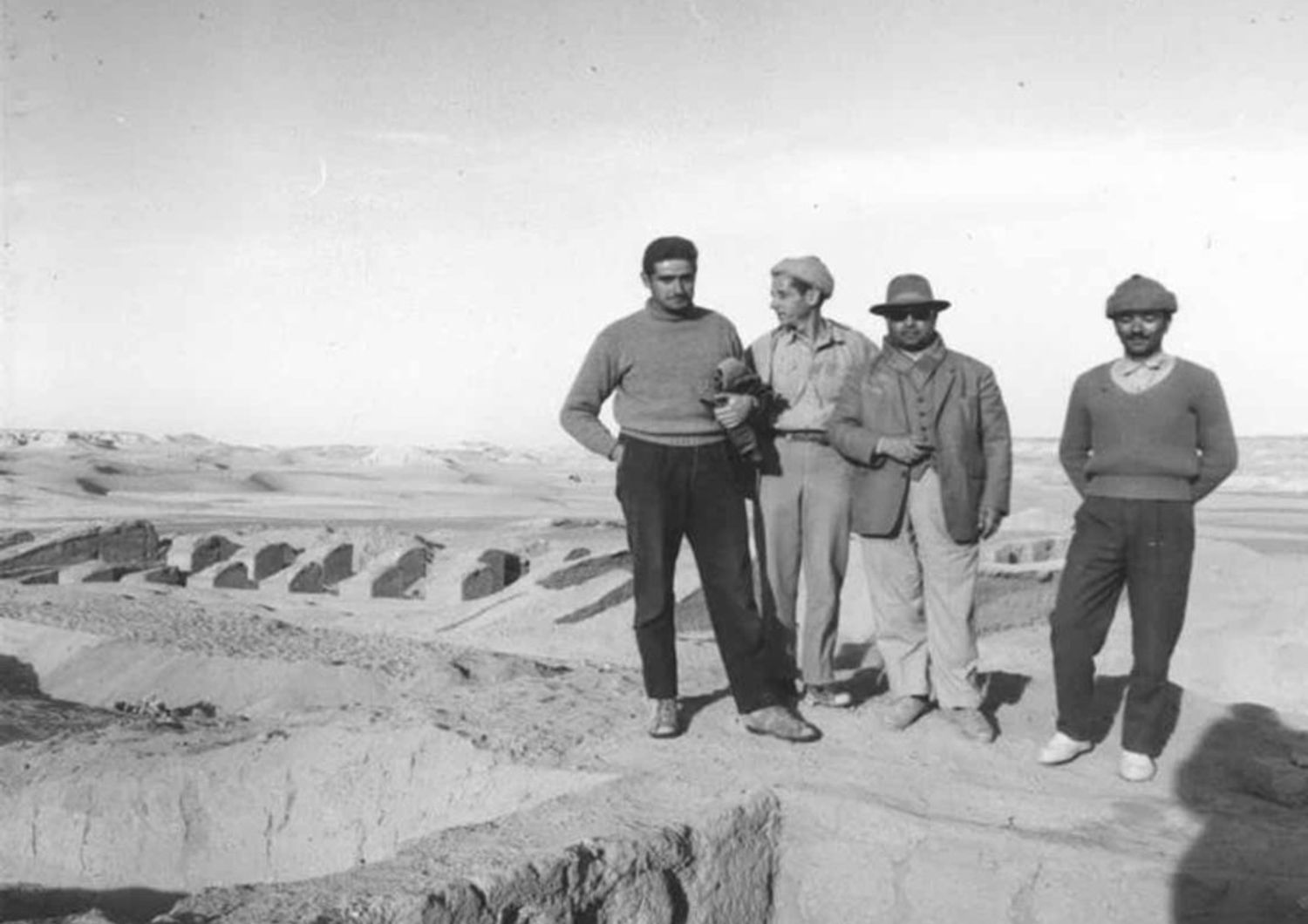 Gh. Gnoli in Dahan-i Ghulaman in 1962, Sistan
