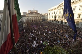 &nbsp;Milano manifestazione unioni civili (Afp)