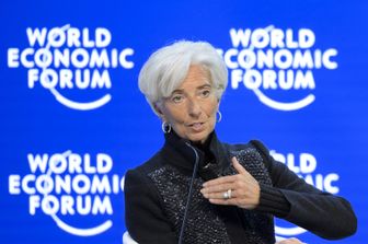 &nbsp;Davos Lagarde - afp