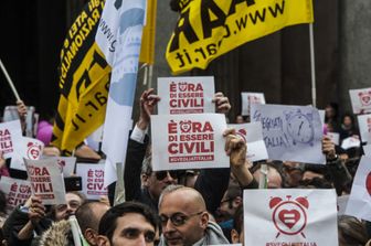 &nbsp;Manifestazione popolo arcobaleno per Unioni civili (Afg)