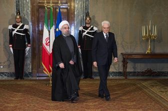 Rohani Mattarella al Quirinale (foto Quirinale)&nbsp;