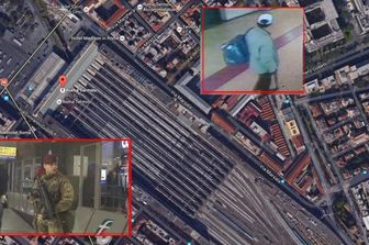 &nbsp;Roma stazione termini uomo con fucile
