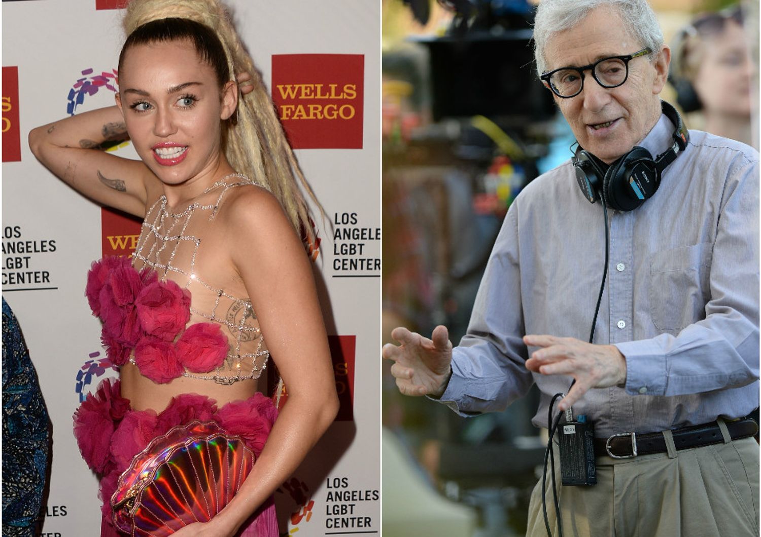 Miley Cyrus e Woody Allen&nbsp;