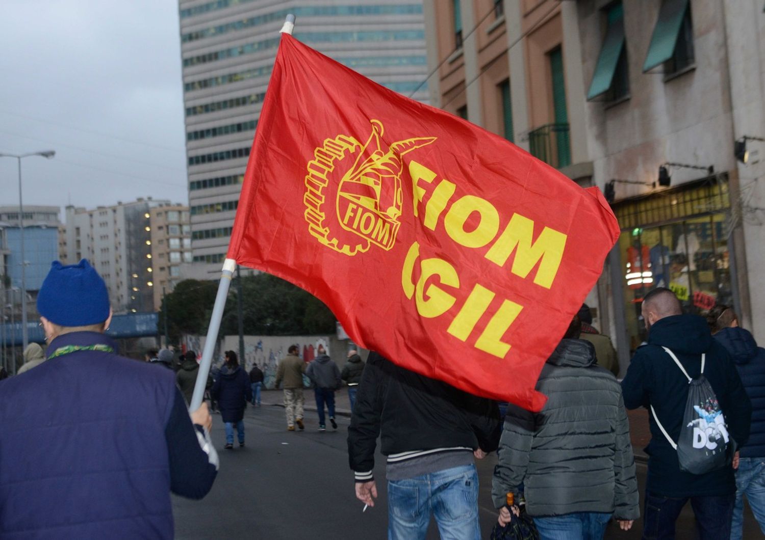 operai manifestazione Ilva Genova (Agf)&nbsp;