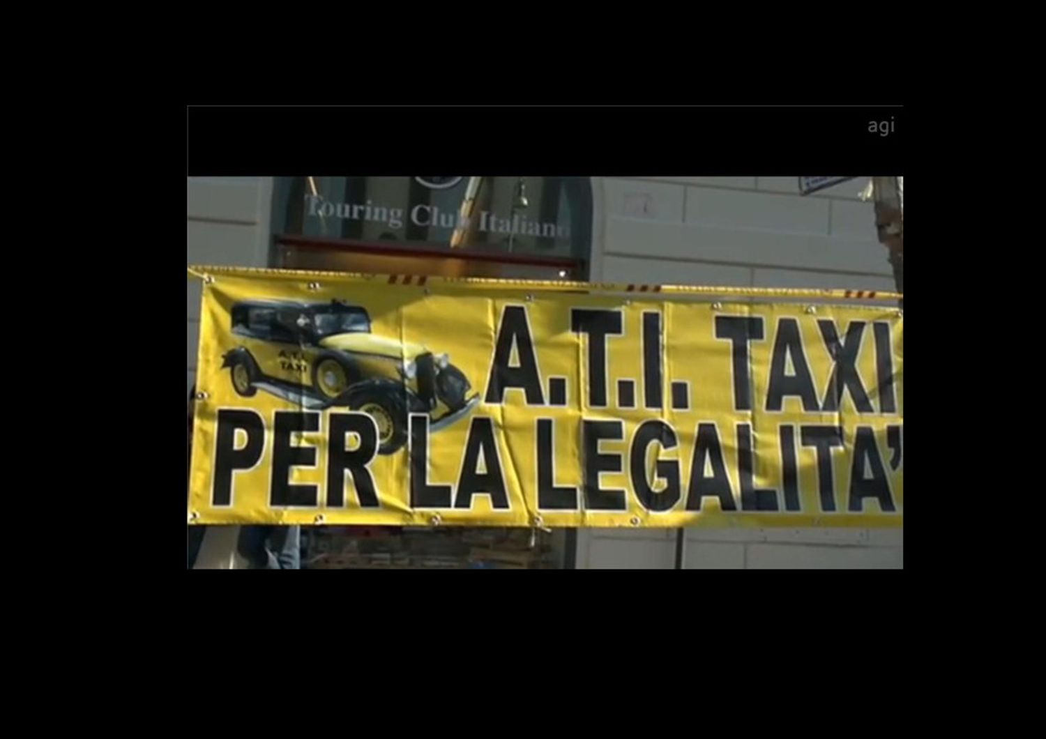 &nbsp;taxi protesta