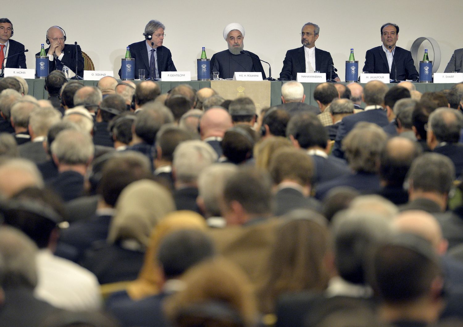 &nbsp;Italia Iran Business Forum Rohani - afp