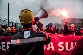 Lavoratori Ilva in sciopero