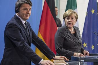 vertice Merkel - Renzi (Afp)&nbsp;