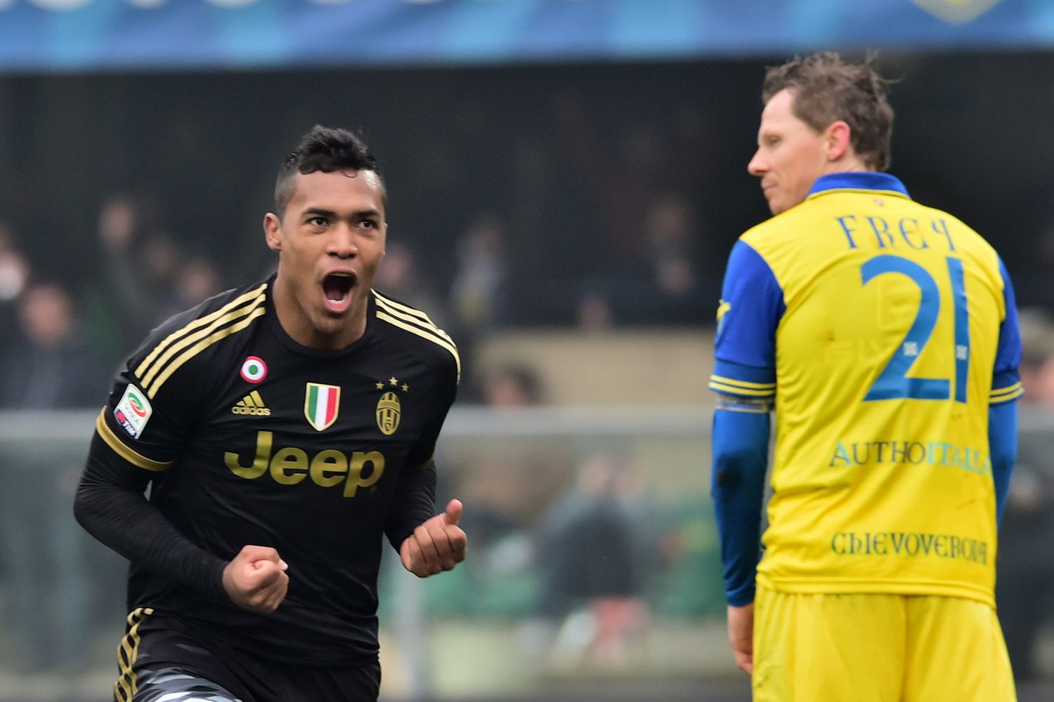 &nbsp;Juve-Chievo Alex Sandro (Afp)