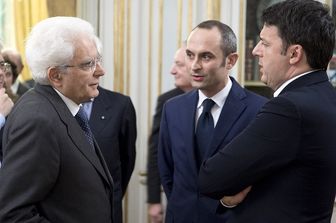 Con Matteo Renzi ed il neo ministro Enrico Costa (gennaio 2016)