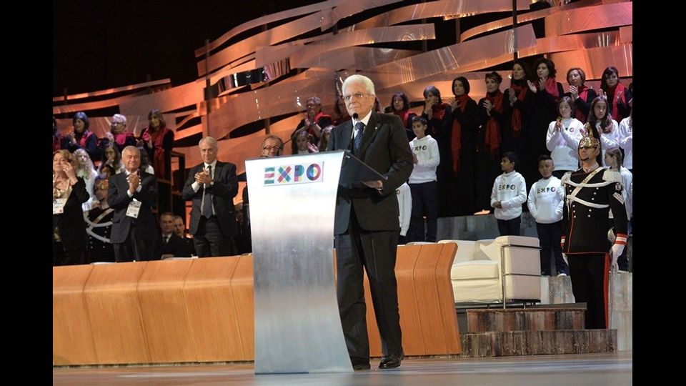 La cerimonia di chiusura di Expo Milano 2015 (ottobre 2015)