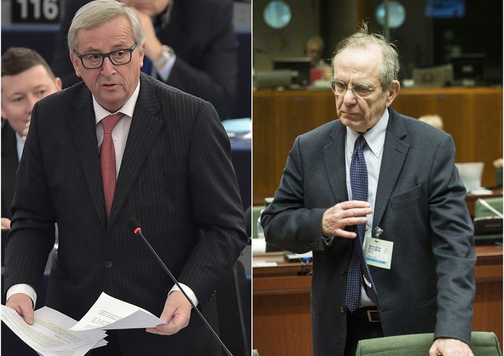 Junker - Padoan (Afp)&nbsp;