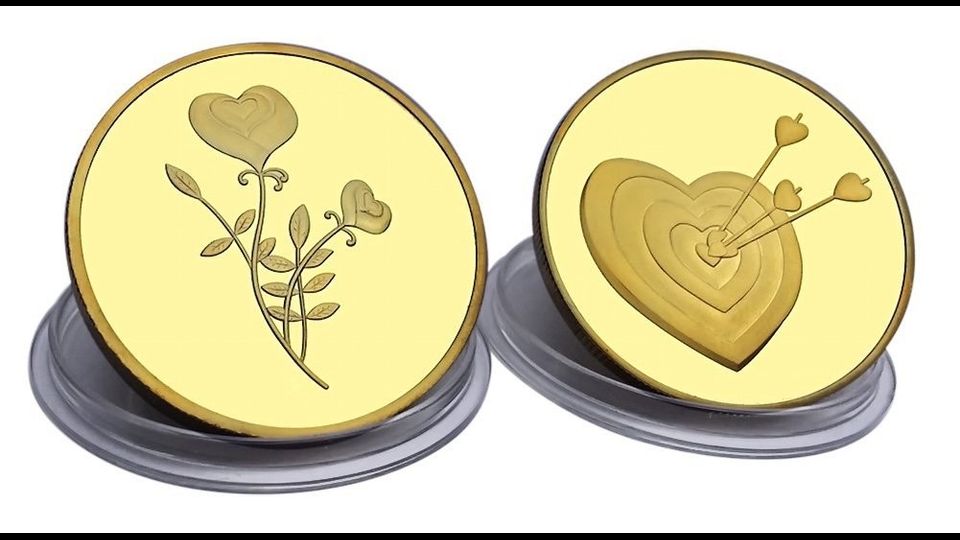 &nbsp;Moneta d'amore placcata in Oro 24 - EUR 24,77