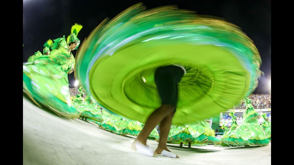 sfilano le scuole di samba al carnevale di Rio (Agf)&nbsp;